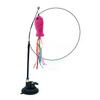 Plastic Sucker Wire Cat Teaser Stick With Suction Cup Cat Playing Teaser Wand Toy  Relieve Boredom