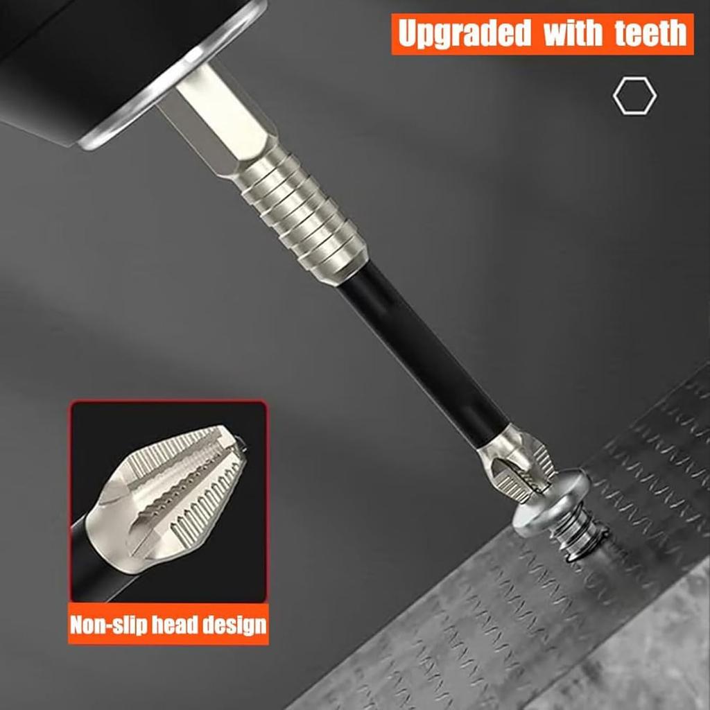 K5 Anti Slip Bit, K5 Impact Resistant Non Slip Bit, 2025 Upgraded Anti-Slip Screwdriver Bits Set, High Magnetic Screwdriver Drill Bits Set, 50 65 75
