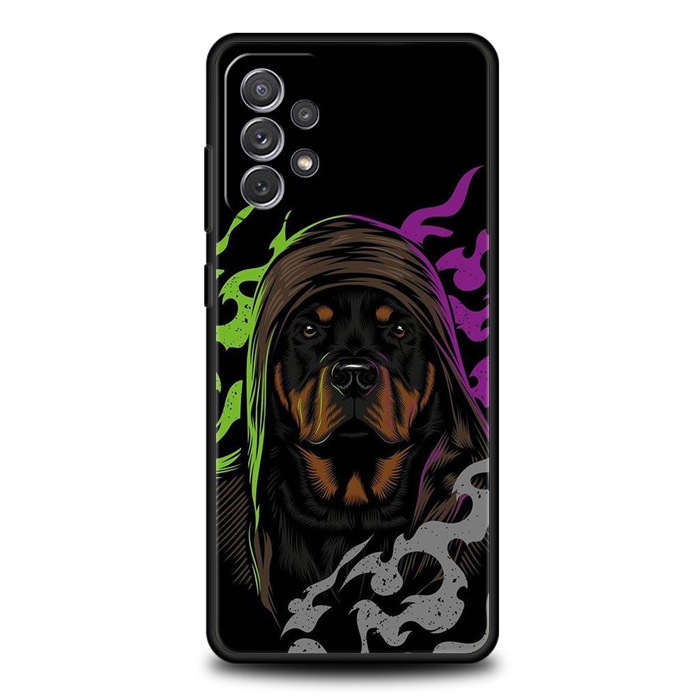Doberman Dog Phone Case for Samsung Galaxy A55 A35 A17 A07 A15 A13 A25 A51 A71 A72 A73 A32 A52 A52S A41 5G Soft TPU Shell Capas