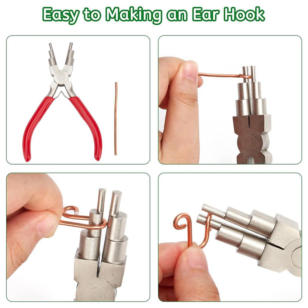 Round Nose Pliers with Double Spring Practical Essential Jewelry Tools for Jewelry Making Y Crafts and Wirework