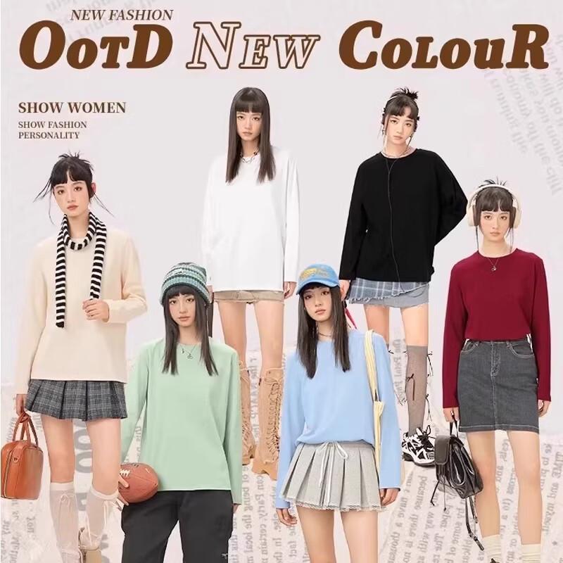 Warrior Women's Casual Loose Cotton Long Sleeve T-Shirt