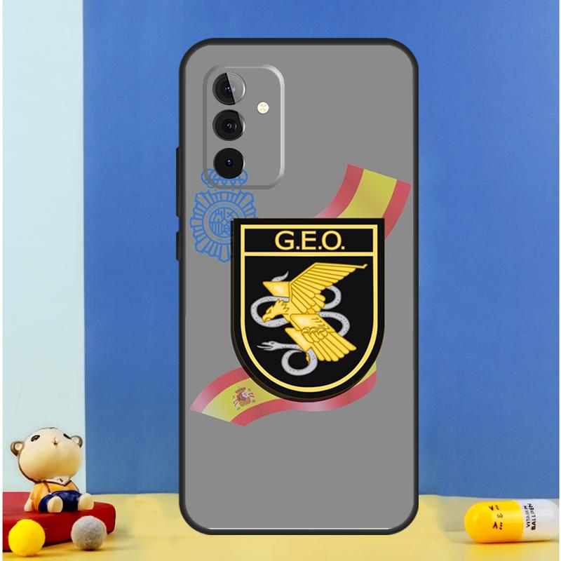 Spain National Police Logo Cover For Samsung Galaxy A52 A32 A22 A12 A13 A23 A33 A53 A51 A71 A15 A25 A14 A34 A54 Case