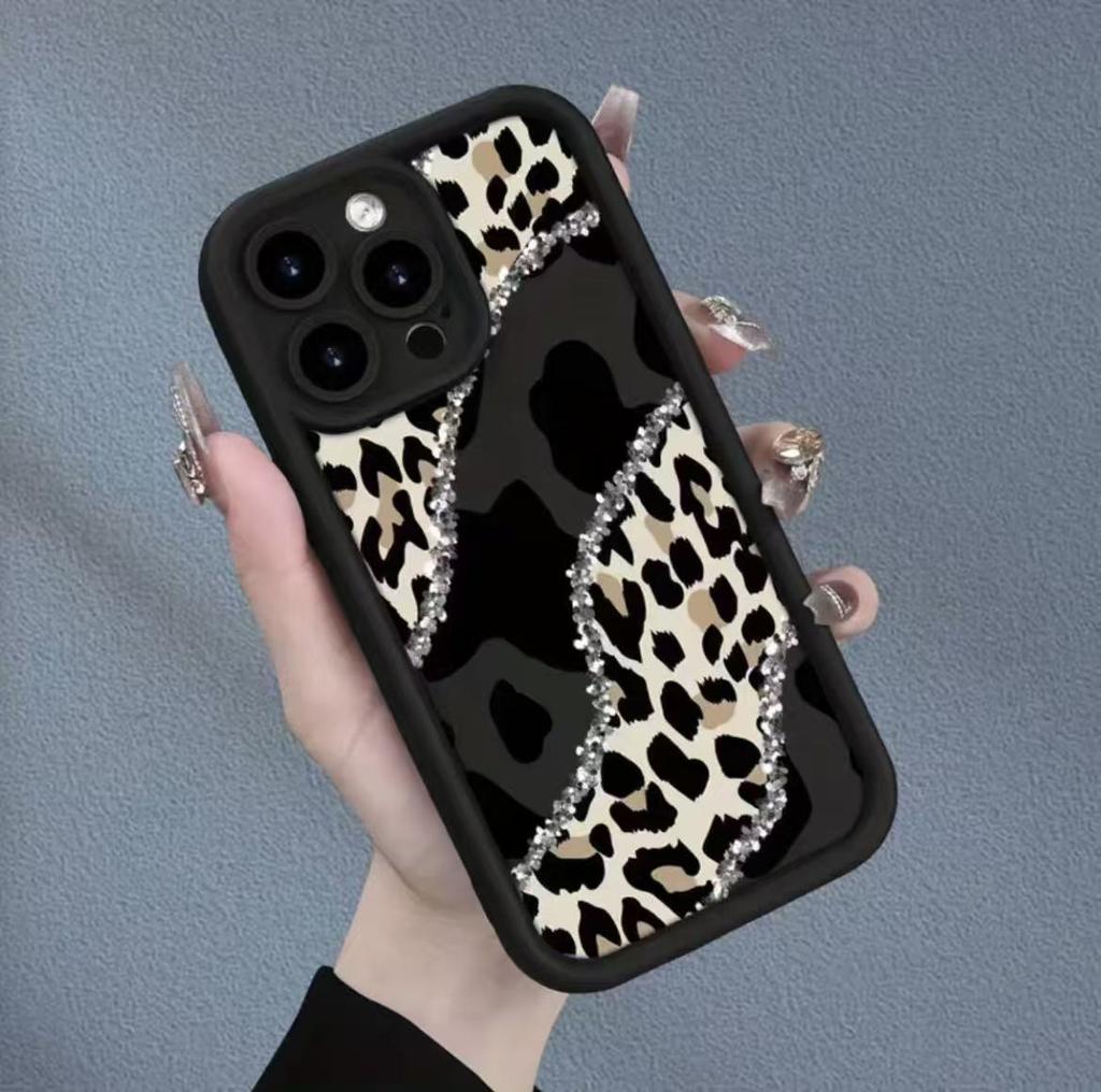 Foreign trade leopard print is suitable for iphone17pro mobile phone case Apple 15 personality 14 European and American 13promax new 16E