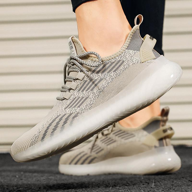 Coconut shoes new real explosive V flying woven breathable sports summer platform running casual shoes