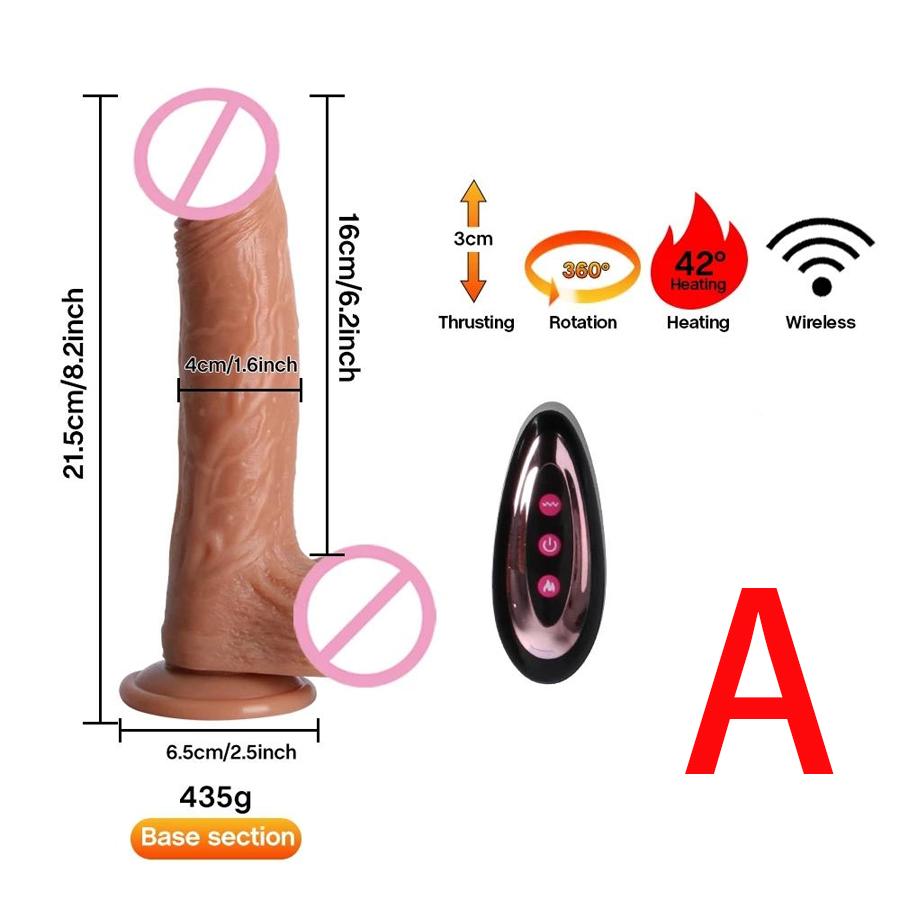 Realistic Feeling Soft Dildo Vibrator for Women Huge Big Electric Telescopic Penis Females Masturbation Oral Sex Toys for Woman