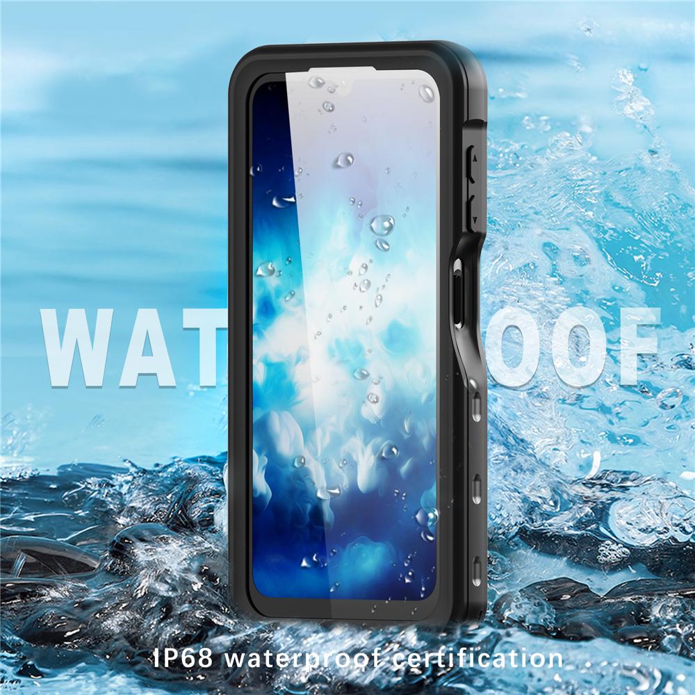 Pro Samsung Galaxy A25 Pouzdro na telefon 5G IP68 Vodotěsná pouzdra Podvodní průhledný 360 Shell nárazuvzdorný ochranný kryt Diving Funda