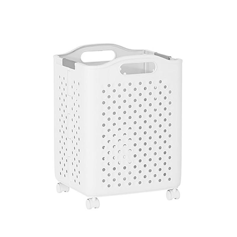 Laundry Storage Basket With Elegant Designs and Brake Wheels Folding for Space Saving Accessory for Family Daily Use large 2390₽