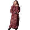 Women Winter Coats Wool Cardigan Solid  Jacket Sweater Long Loose Thick Coat