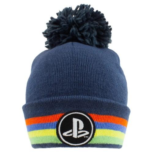Playstation Unisex Adult Logo Pom Pom Beanie