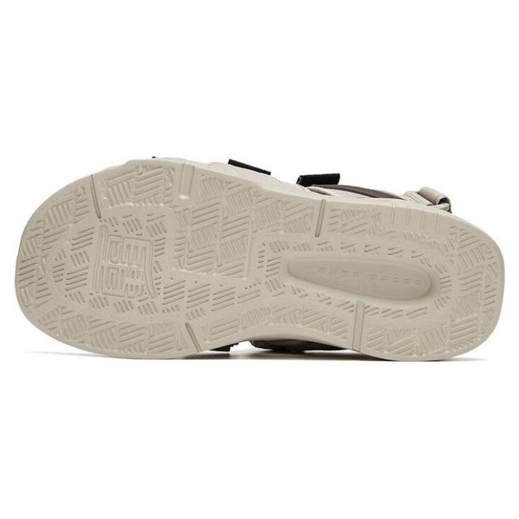 Anta Leather Sports Sandals Men's Gray Orange 912326962-3