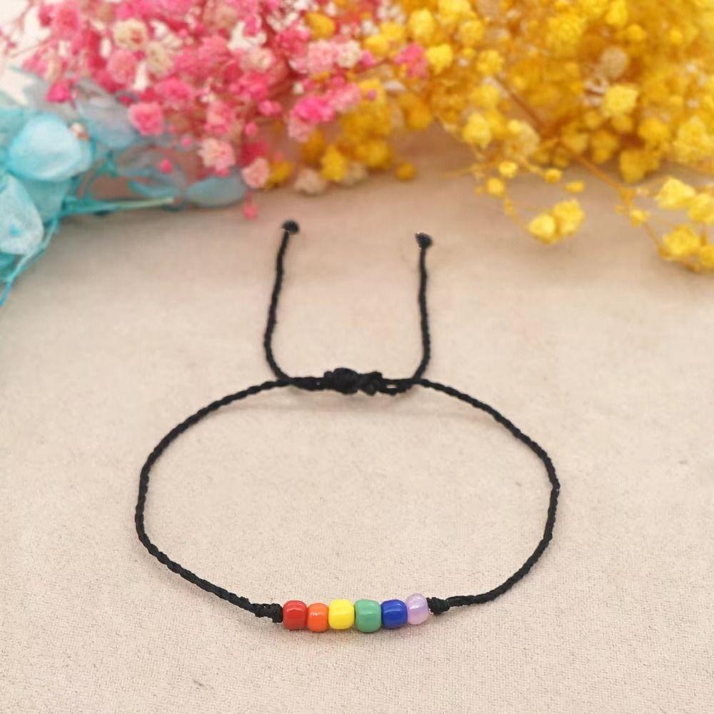 2Pcs Adjustable Couple Bracelet Boho Charm Friendship Braided Bracelet  Lovers