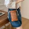 Vintage Hollow Women Shoulder Bag  Handbags PU Leather Summer Solid Color lady Crossbody Bag small phone wallet