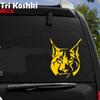 Αυτοκόλλητο Tri Koshki KT046 Animal Lynx Car Αυτοκόλλητο βινυλίου Ανακλαστικό αυτοκόλλητο στον τοίχο του αμαξώματος αυτοκινήτου Τοίχος φορητού υπολογιστή μοτοσυκλέτας