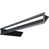 Vent Cover LUFT corner right 40x80x9 graphite Slim