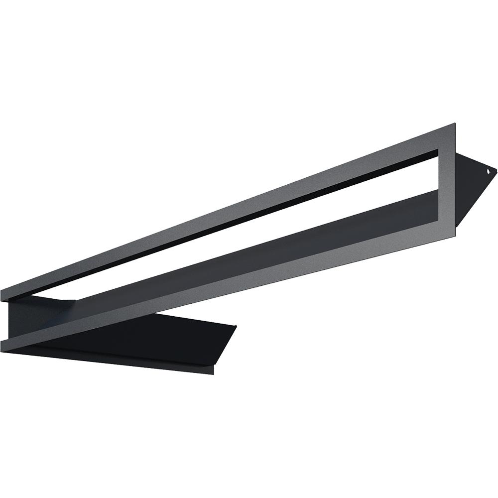 Vent Cover LUFT corner right 40x80x9 graphite Slim
