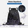 Solid Color Drawstring Backpack Large Capacity Drawstring Pocket Fitness Drawstring Bag  Unisex