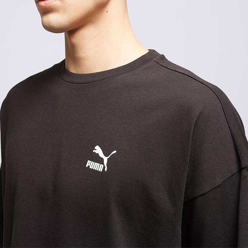 Puma Men' T-Shirt Black Crew-Neck 621315 01