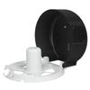 Single Roll Tissue Dispenser Jumbo Tissue Dispenser Toilet Paper Roller for Hotel Bar Transparent Black