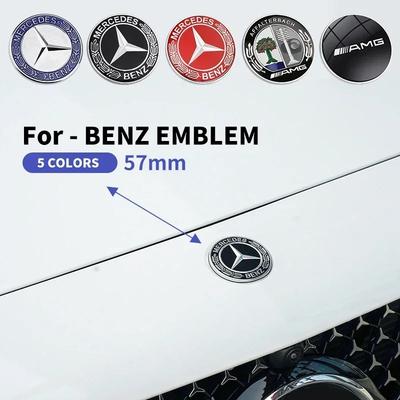 1 Stück 57mm Auto Frontklappe Emblem Abzeichen Haube Auto Zubehör Für Mercedes Benz W204 W205 W212 W213 W221 W177 W246 GLA GLC CLA A