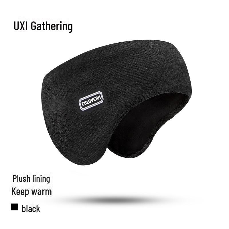 

Ветрозащитные наушники-бандаж для бега для мужчин и женщин — мягкие, эластичные, приятные для кожи, подходят для осени и зимы Arctic Velvet, One Size чёрный