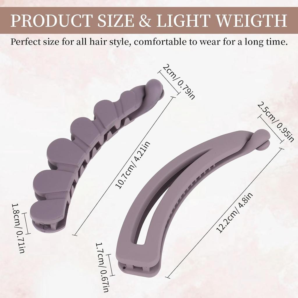 Kleine Bananenklammern für dünnes Haar 6 Stück Matte Bananenklammer Kleine Haarspangen für Damen Mädchen