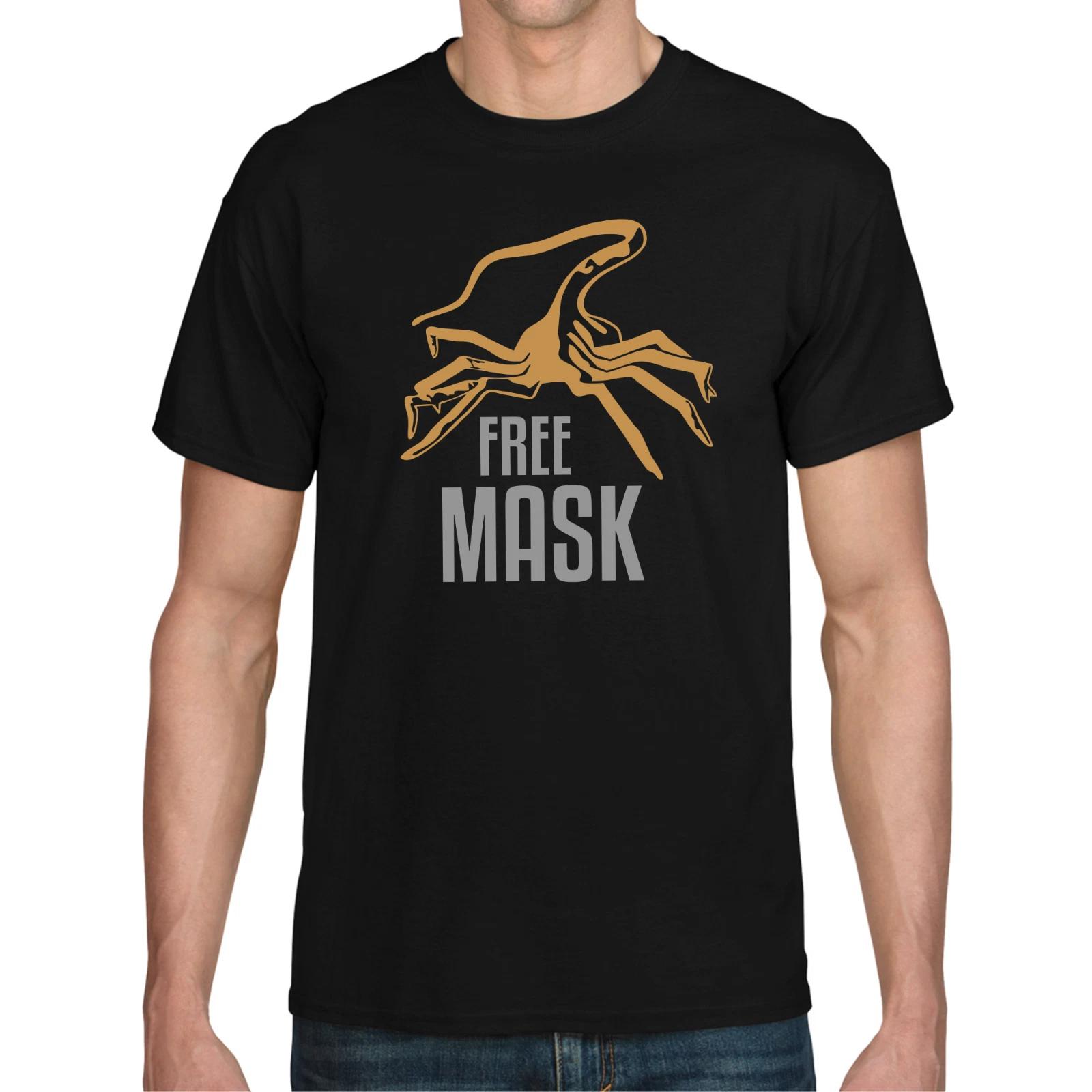 Men s and Women s T-shirts Facehugger Alien Xenomorph Mask Free Fun S