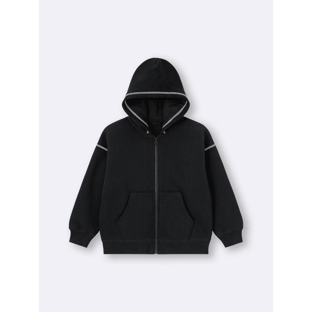 Gu By Uniqlo Kids Heavyweight Sweat Full Zip Hoodie  Unisex 