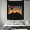 Doom Wall Tapestry Aesthetic Wall Hanging Printed Fabric Blanket Decorative Tapestries for Bedroom Living Room Home Decor