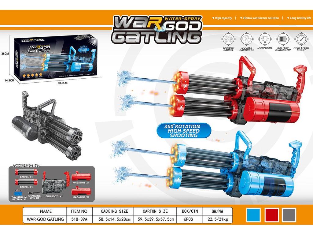 Electric Water Gun MP45: Self-Priming, Rechargeable, Large Capacity Outdoor Toy for Boys and Girls