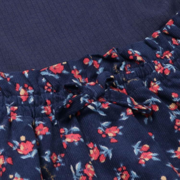 [Children's Clothing] Moujonjon (Moojeongjeong) Teleco High Neck Floral Print One-piece Dress 80cm-140cm M60304