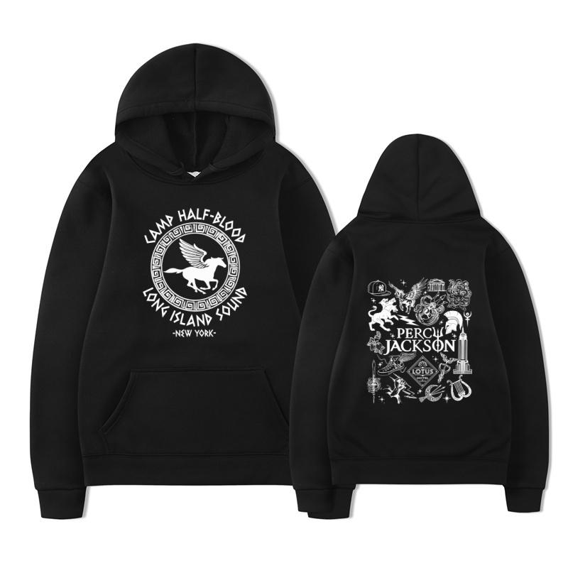 Camp Half Blood Long Island Sound Percy Jackson Hoodie Harajuku Men's Casual Fashion Streetwear