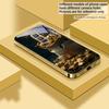 Dunkler Jute-Geldbeutel Für Samsung Galaxy S26 S20 FE S21 S22 S23 Plus S24 Ultra 25Ultra S21+ S9 S22 S8 Goldenes Glas-Handyhülle