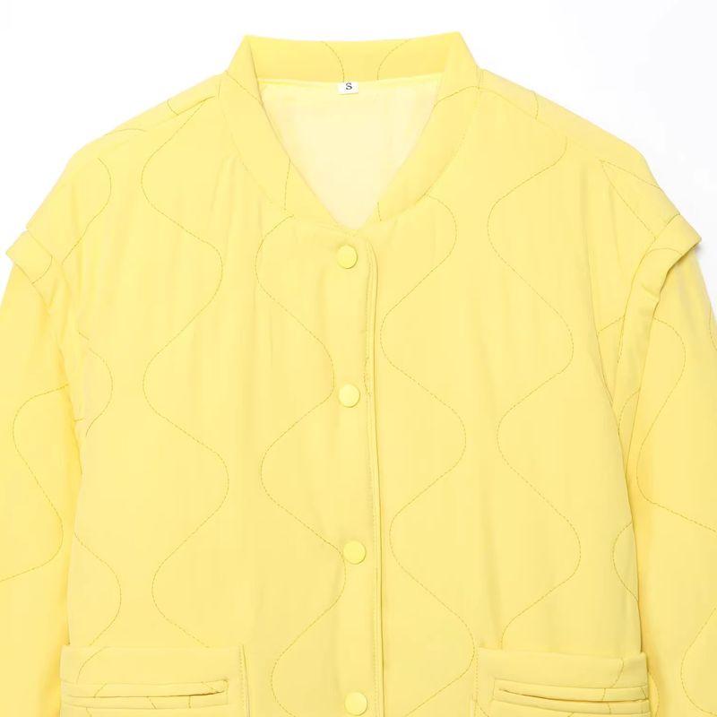 Araltay New Arrival Fashion Style Women's Clothing Fashion All-Match Casual Minimalist Long Sleeve Loose Sewing Cotton-Padded Coat Outwear