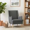Armchair Dark Grey Fabric