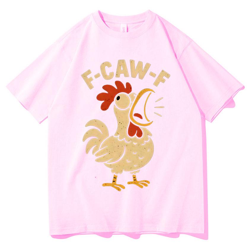 Funny FCawF TShirt Double Sided Print Men Fashion High Quality Y2K Tshirt Chicken Casual Short Sleeve Hot Sale Teenagers Tops
