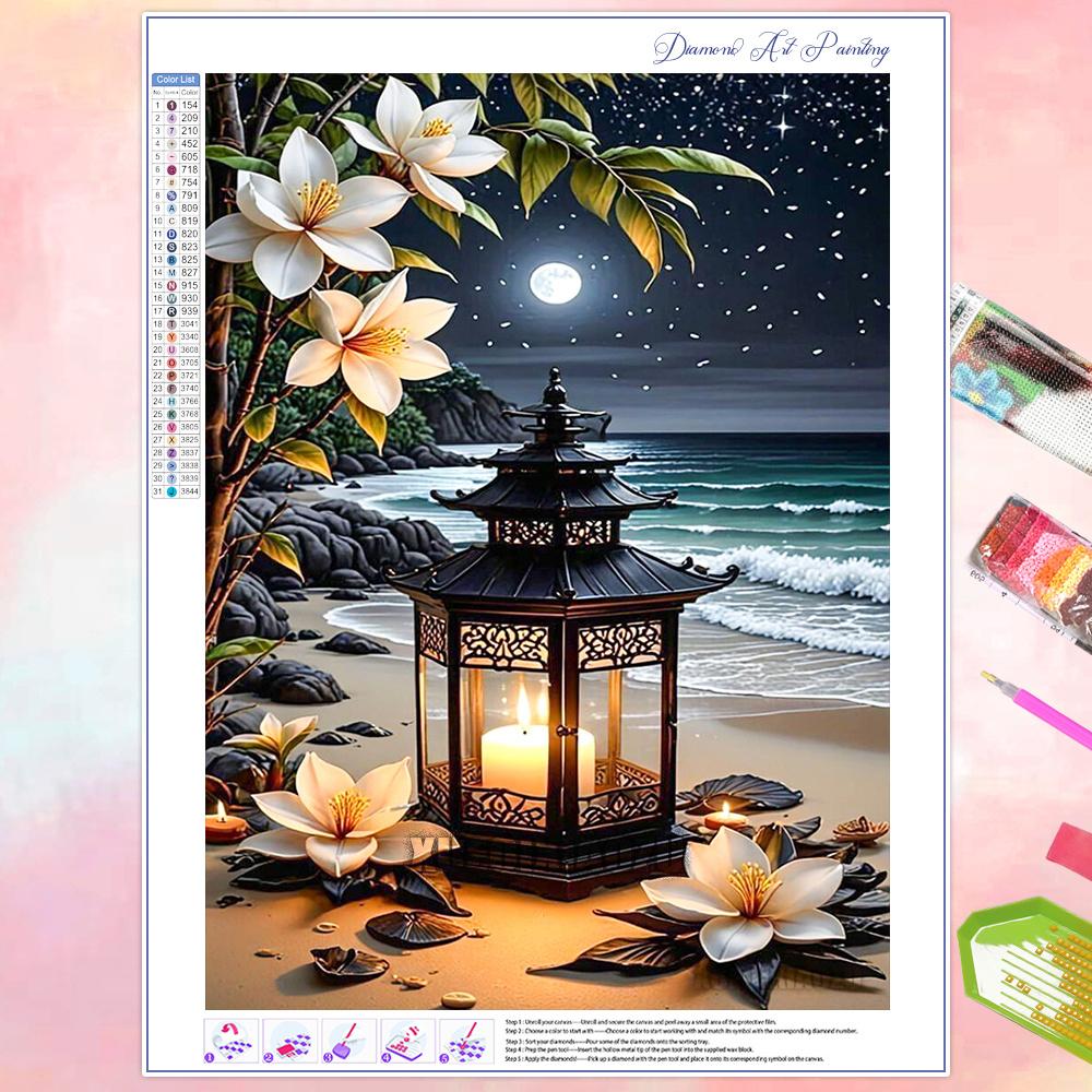 Seaside Scenery 5D Diamond Painting Kit Diamond Mosaic DIY Home Decor Gift for Adult Beginners New 2026