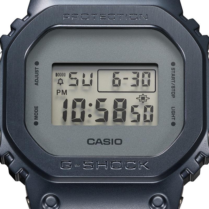 Casio Men's Stainless Steel 200M Water Resistant Shock Resistant Alarm Quartz Watch GM-5600MF-2