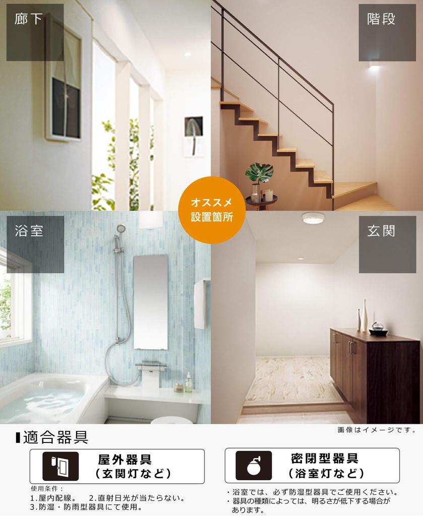 Panasonic LED Light Base Diameter Equivalent To Light Bulb 60 Daylight White Equivalent General Light Wide Light Distribution Compatible with Outdoor