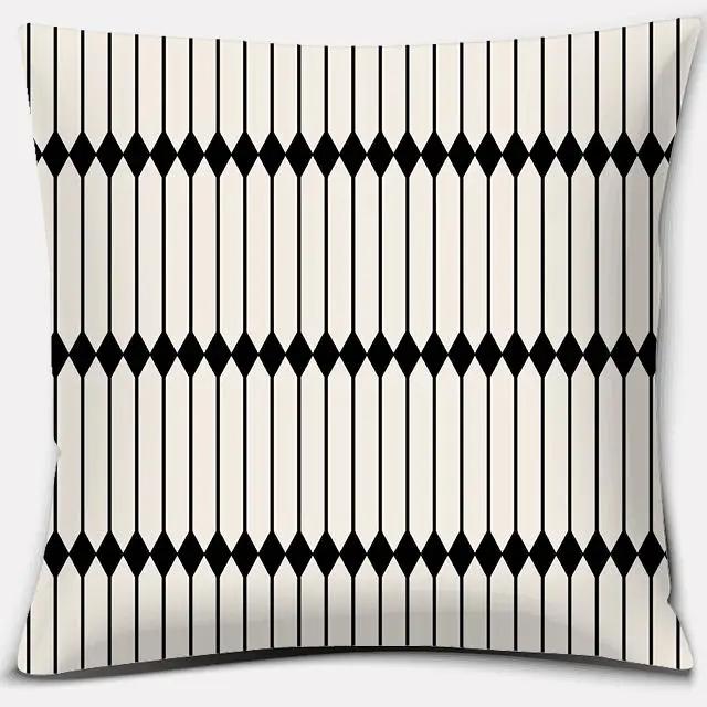 Geometrische Figur Polyester Kissenbezug Kissenbezug Auto Heim Ornamente Sofa Bett Dekoration