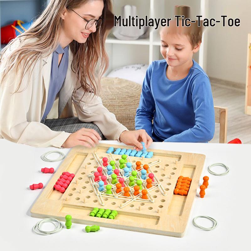 Children's Triangle Chess Educational Game Toy Set for Parent-Child Interaction and Kindergarten Teaching