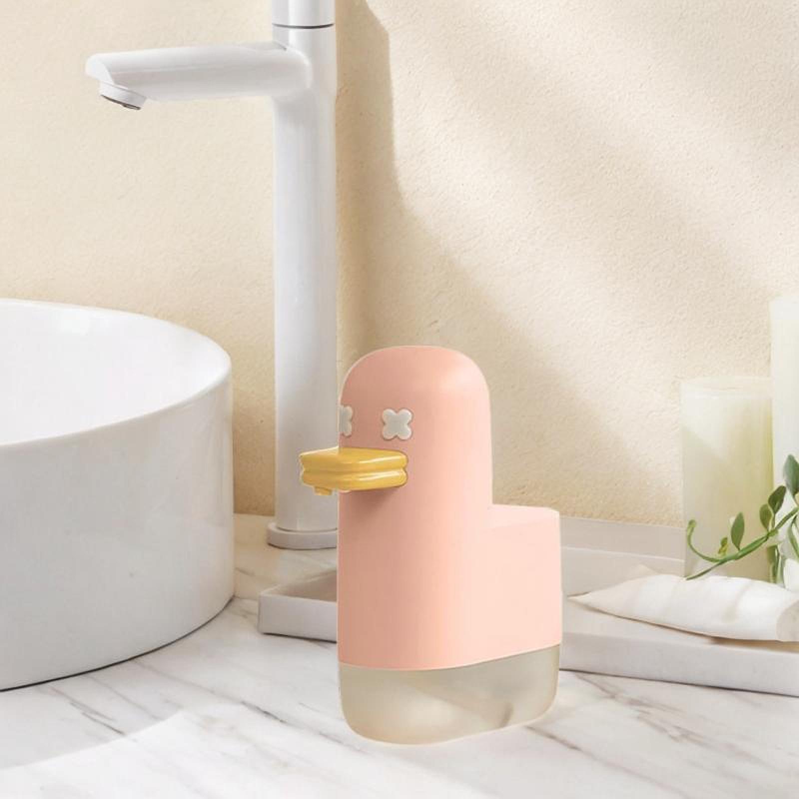 

Диспенсер для мыла, бесконтактный дозатор жидкости, портативный, 350 мл, гель для душа розовый