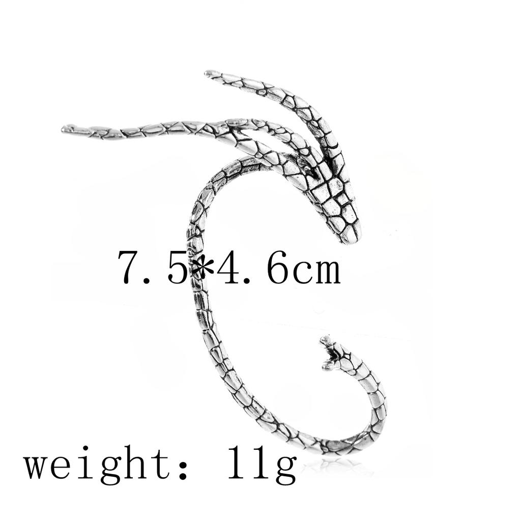 Boucles d'oreilles rétro en alliage style pieuvre, style punk personnalisé, pour hommes et femmes, peuvent porter des boucles d'oreilles sans trous d'oreille.