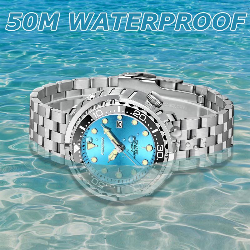 2022 LIGE New Fashion Men Watch Top Brand Luxury Stainless Steel Wristwatch Quartz Date Clock Waterproof Watch