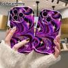 Phone Case: 2D Flat, Fits iPhone 12/13/14/15/16/17/18 Pro, Phone Decoration, Flowing Sand Swirl Background, Perfect Gift for Christmas and Halloween