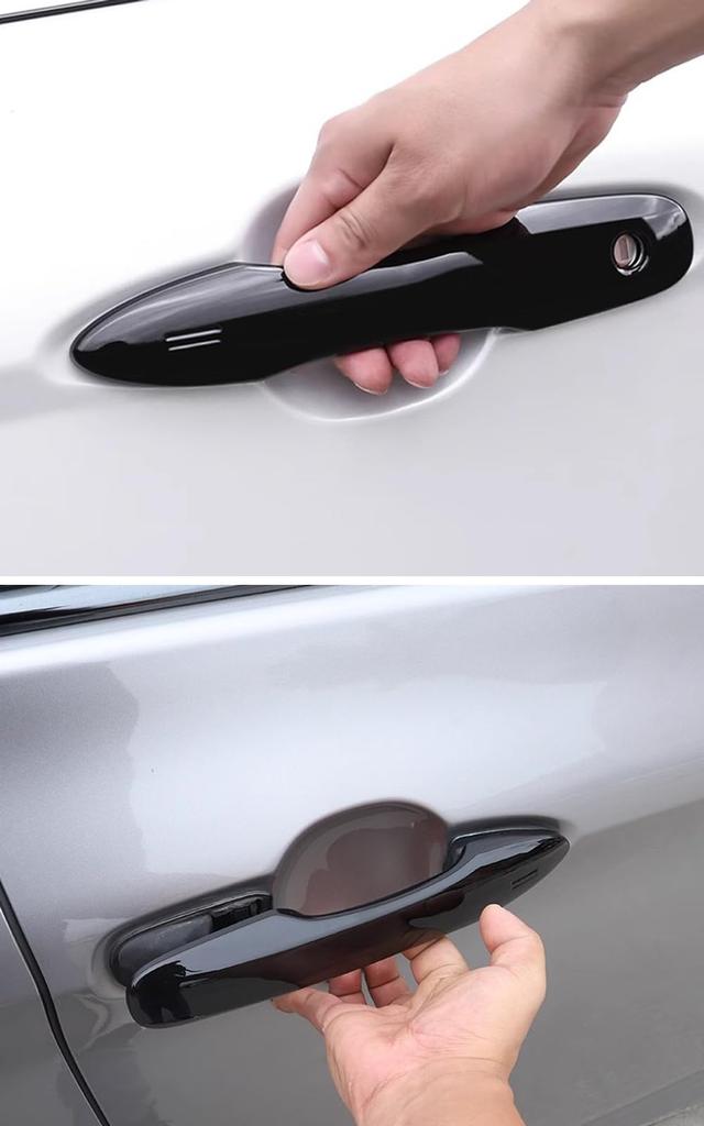 Fucaten Door Handle Covers Fits New Toyota Yaris 10 Series 15 Yaris Prius 50 Harrier 80 Camry 70 Corolla Aqua 10 Door Handle Prevents Scratches and