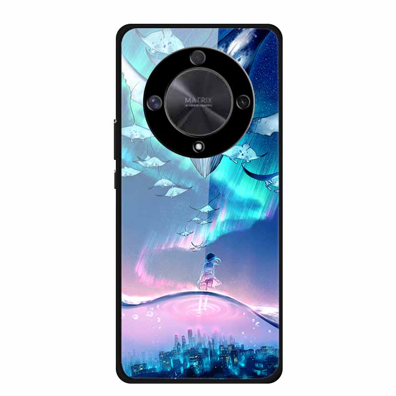 For Honor X9B Case X9A 5G Luxury Tempered Glass Hard Back Cover for Honor X9A 5G Phone Cases Fundas Honor x 9B X9 B 5G X 9A X9 A