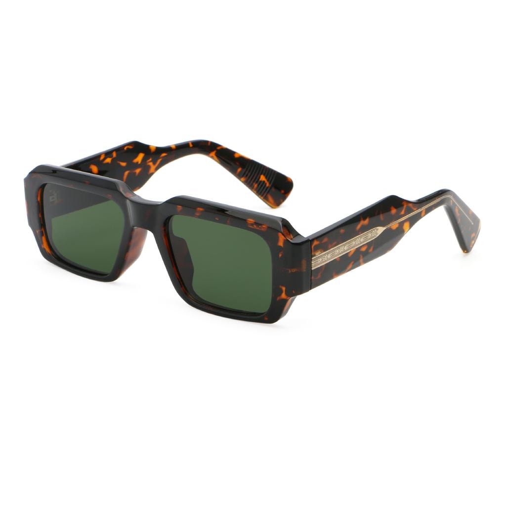 Sunglasses men's fashion trend new square wide legs imitation plate high sense Spice girl European and American style sunglasses women