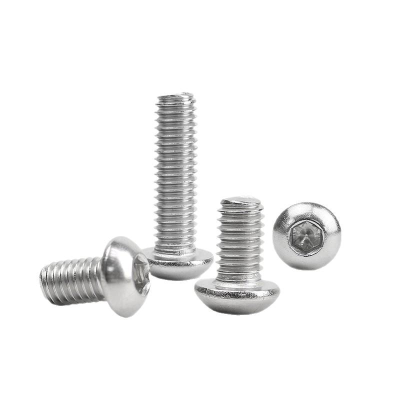 ISO7380 Extended Round Head Bolts - 304 Stainless Steel, M1.6-M16 Sizes
