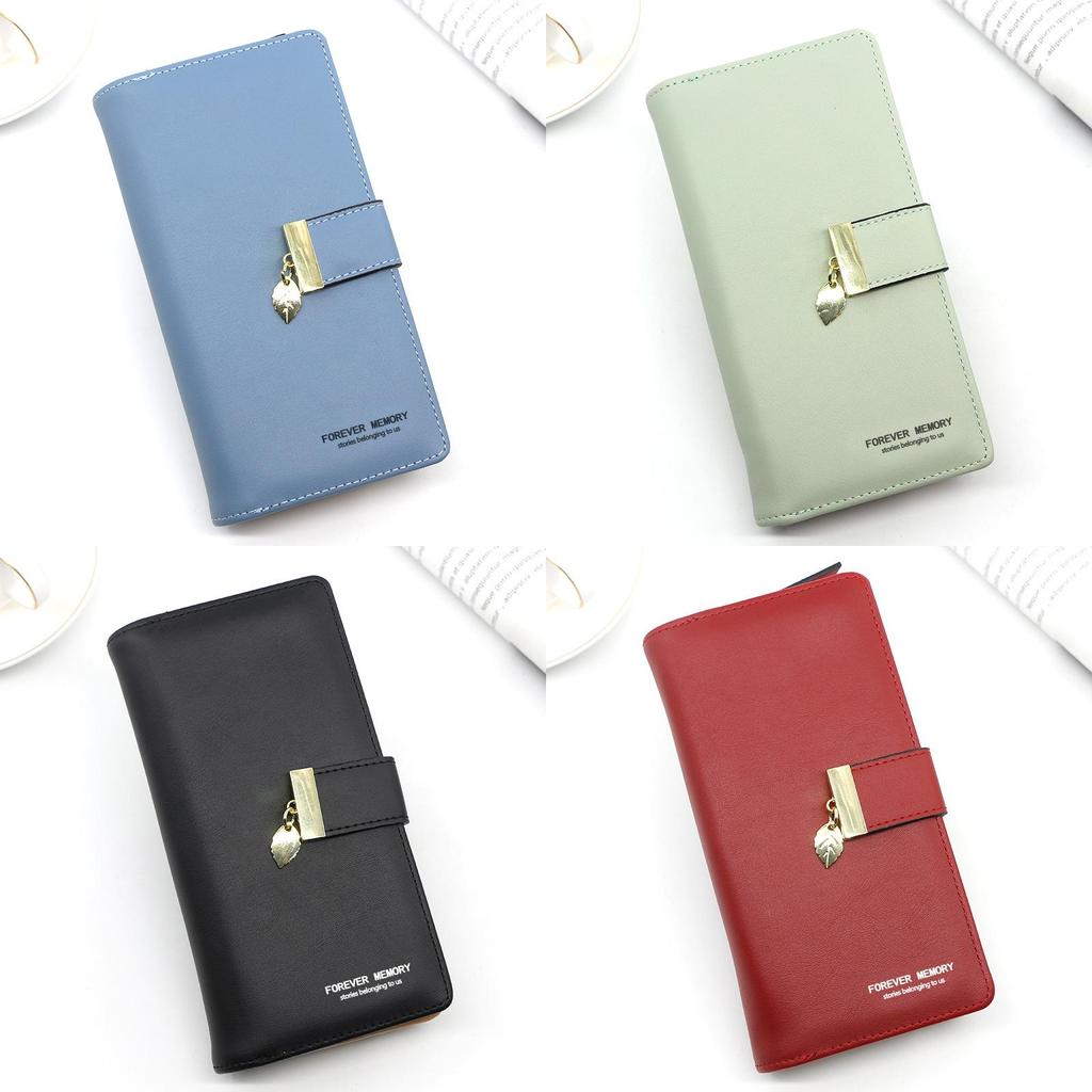 Pu Leather Ladies Wallet With Photo Slot Zipper Coin Purse For Wedding And Gift