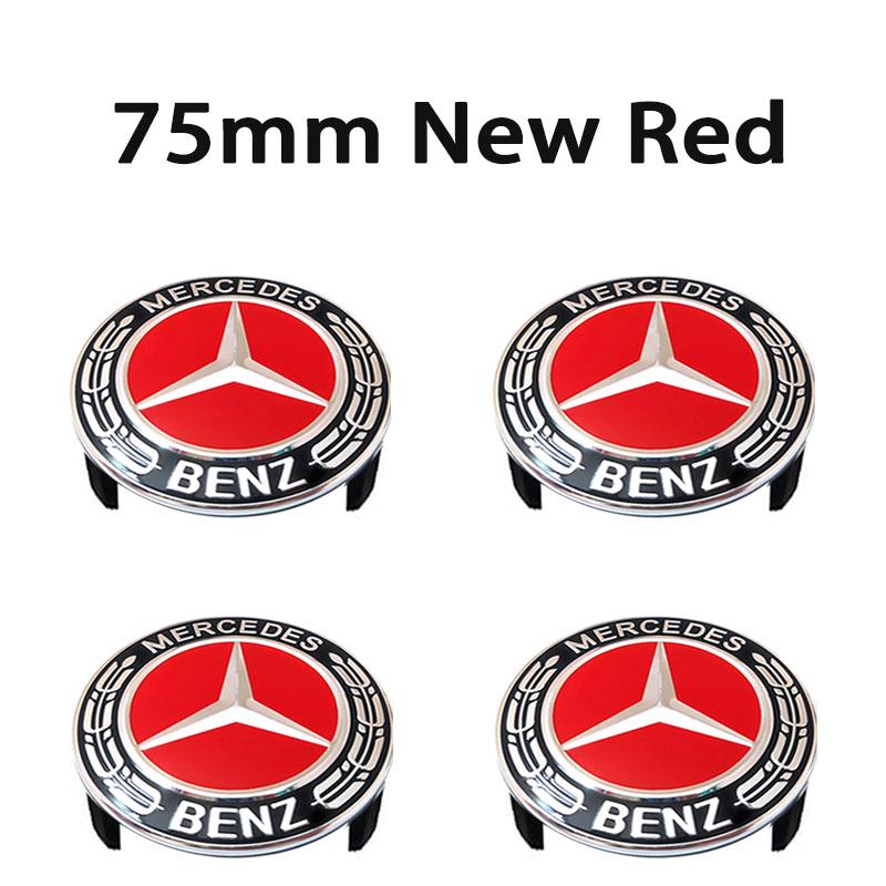 wzcbs10 2025 Hot 40pcs 75mm Wheel Center Hub Cap Emblem For Mercedes Benz Car Rims Cover Logo Badge 3pin A1714000025 6pin A1674015900 Ac